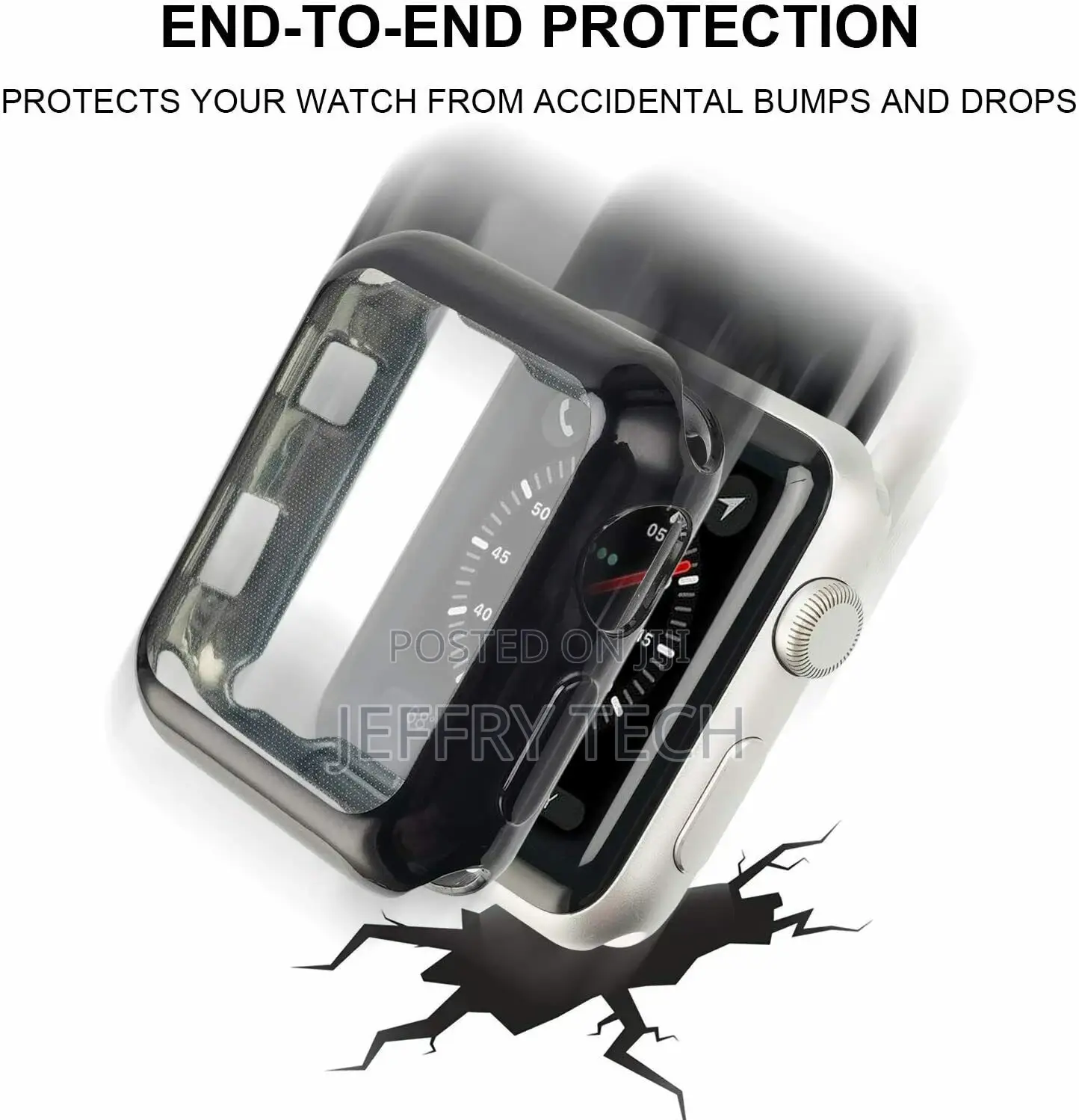 Apple Watch Series 4/5/6/Se 40/44mm Screen Protector Case Fu