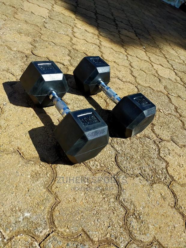 10 Kg Hexagon Dumbbell - main view