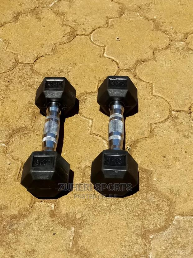 3kg Hexagon Dumbbells - main view