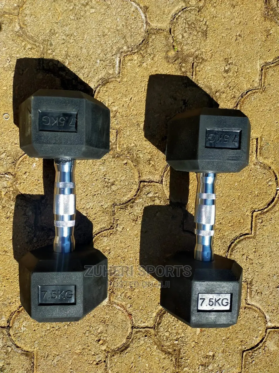7.5 Kg Hexagon Dumbbells