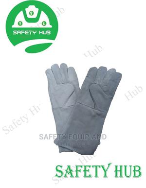 Welding Gloves-White-Long - thumbnail 2