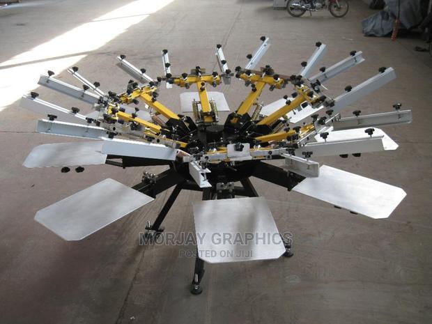 6 Color 6 Station Full Combact Screen Printing Machine - main view