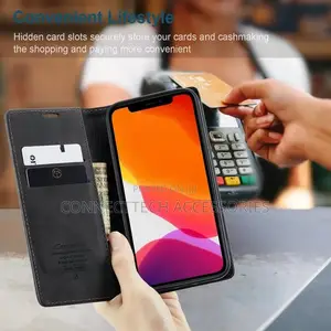 iPhone 13 Pro Max Caseme Leather Flip Cover With Card Holder
