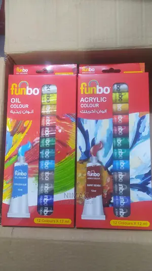 Water Color Funbo Acrylic/Oil Color 12 Piece Set