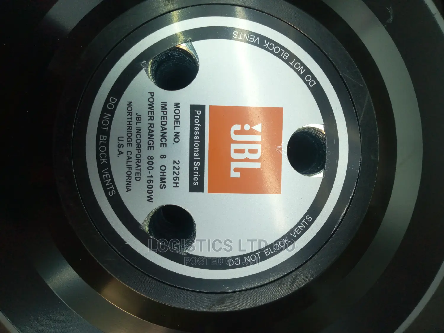 Original JBL Bass Speaker 18inch 1600watts