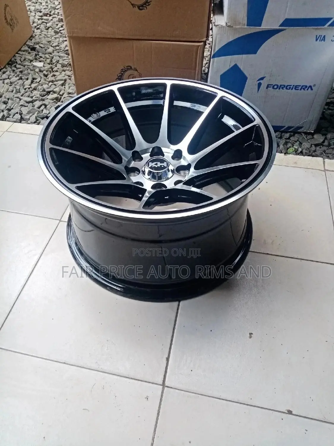 Black Silversize 15 Offset 8holes Rims