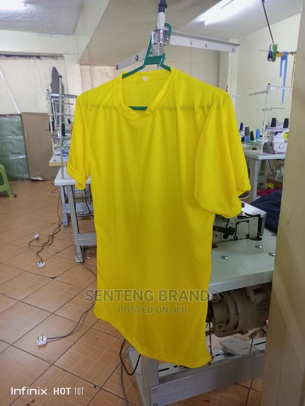 Plain Yellow Polyester Tshirts Good Quality for Elections