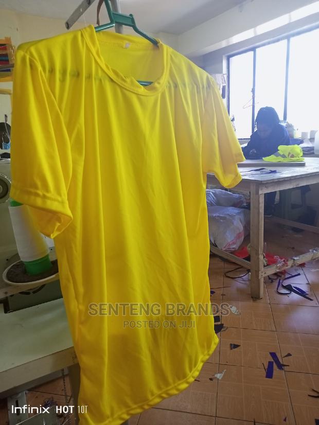 Plain Yellow Polyester Tshirts Good Quality for Elections - thumbnail 3