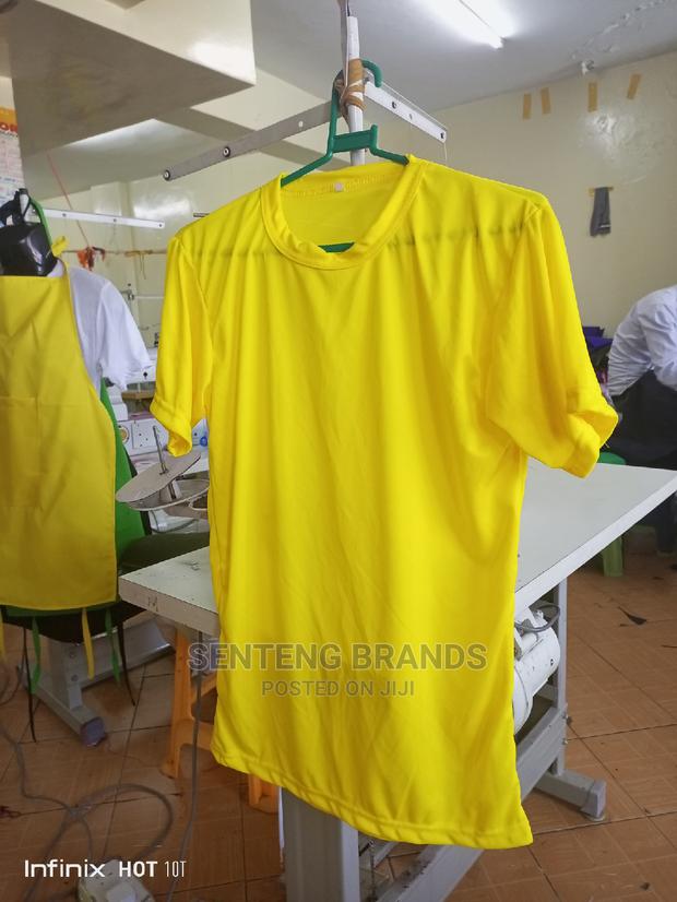 Plain Yellow Polyester Tshirts Good Quality for Elections - thumbnail 4