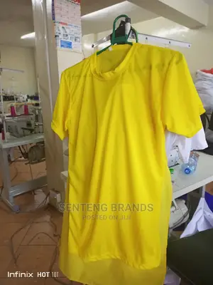 Plain Yellow Polyester Tshirts , Good Price