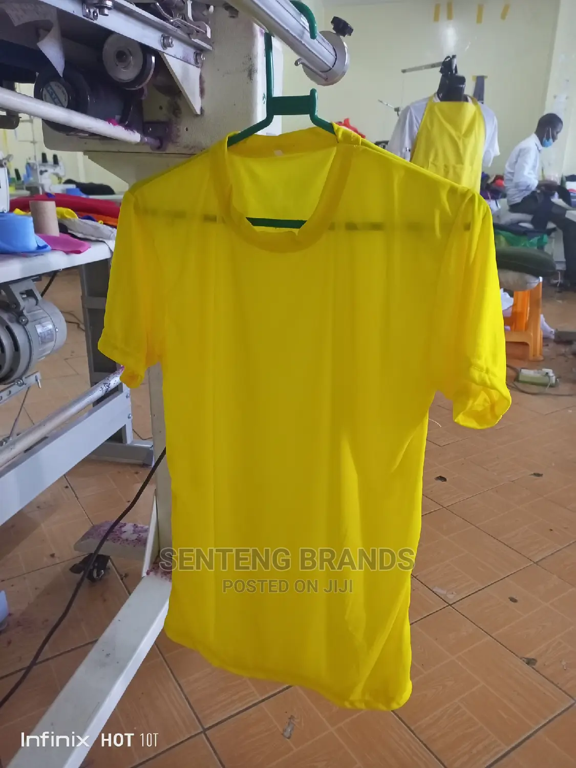 Plain Yellow Polyester Tshirts , Good Price