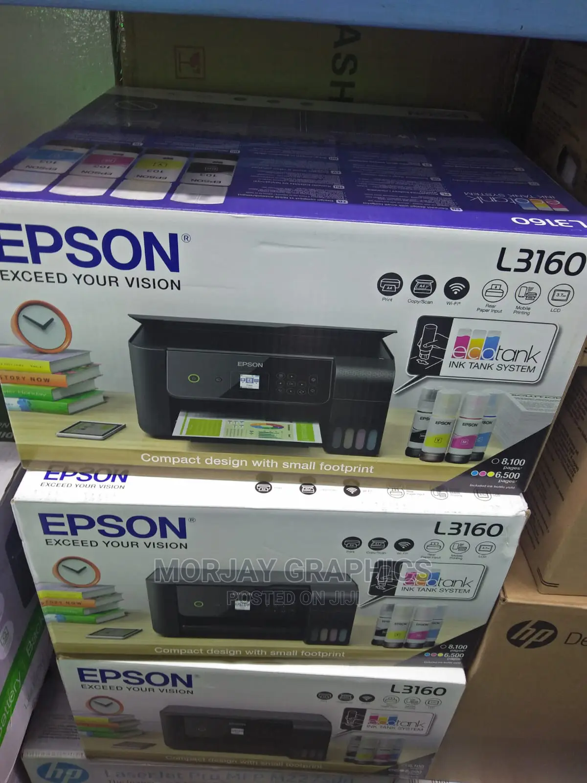 L3160 Print/Scan/Copy Wi-Fi Tank Epson Printer