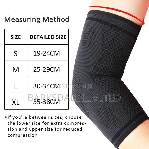 Elastic Support Elbow Brace Compression Sleeve Workout Weigh - thumbnail 5