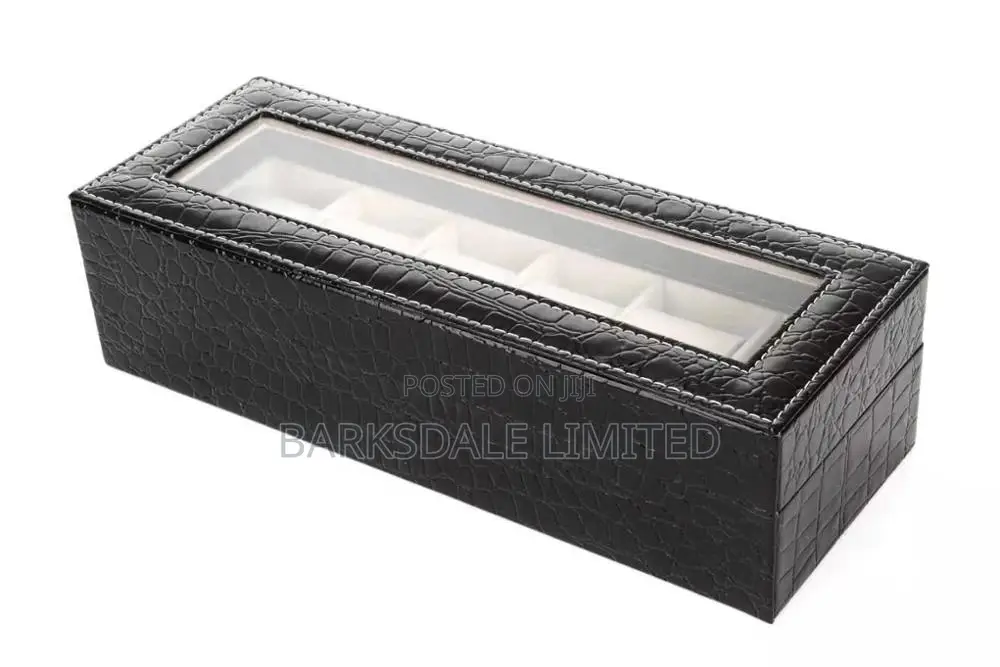 Watches Display Holding Organizer Box Case Jewelry 6 Pod