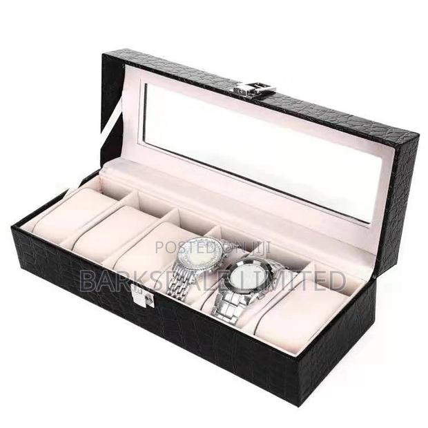 Watches Display Holding Organizer Box Case Jewelry 6 Pod