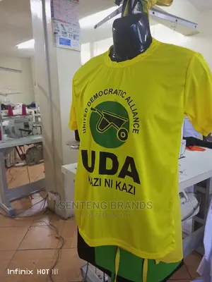 UDA Printed T-Shirts Polyester Fabric Good Quality