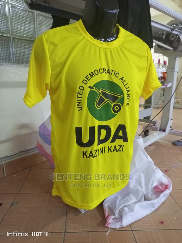 Yellow Printed Campaign Election T-Shirts Best Quality