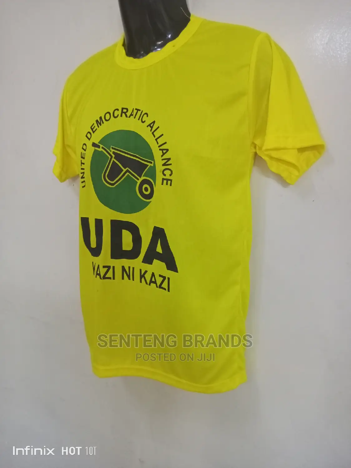Yellow Printed Campaign Election T-Shirts Best Quality