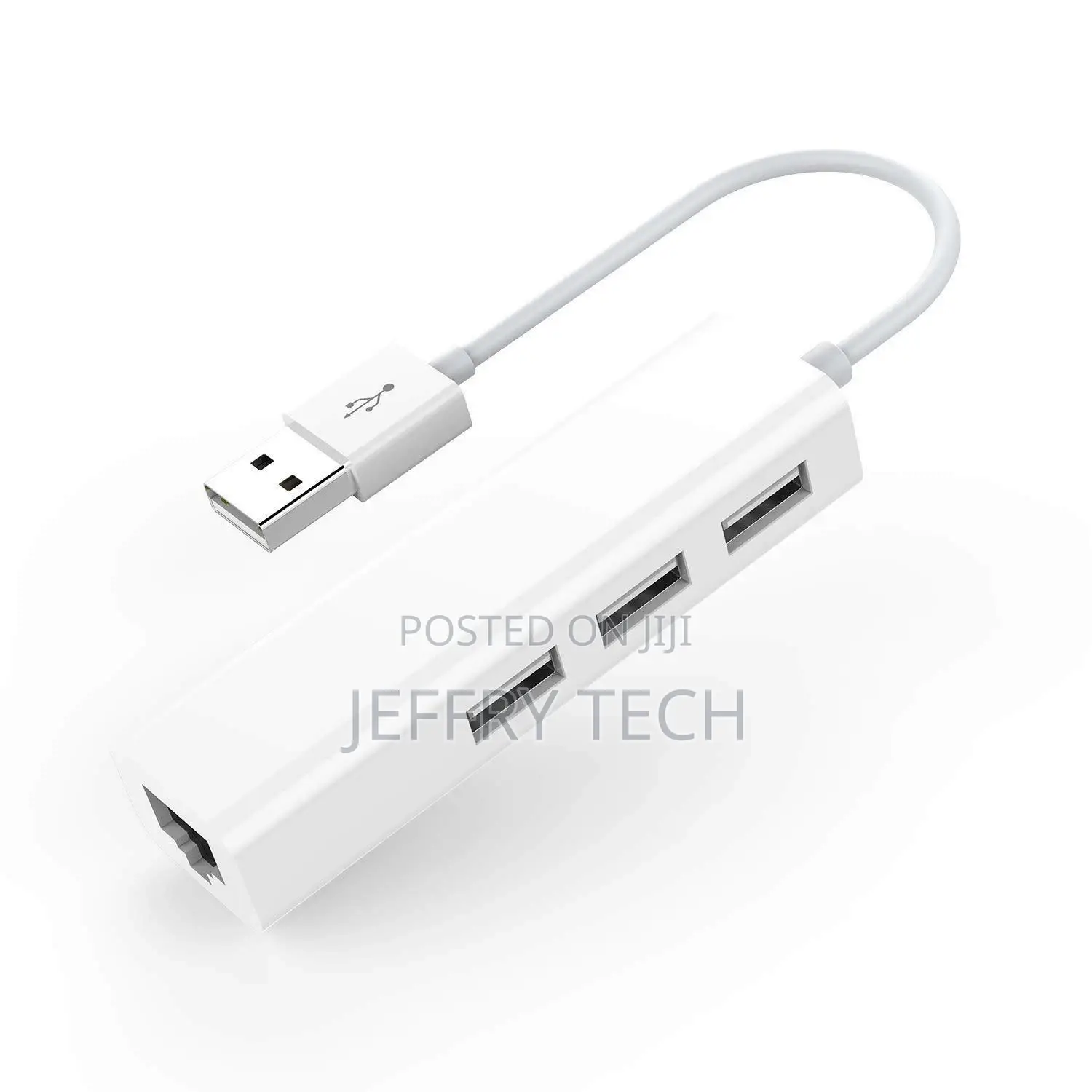 3 USB Port Hub With RJ45 LAN Adapter Laptop Ethernet Dock Ne