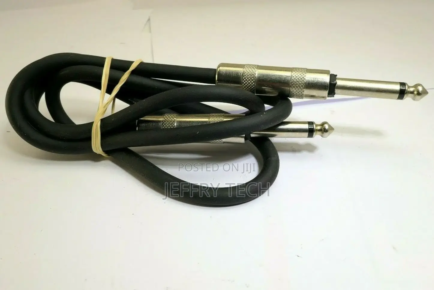 Instrument Cable Audio 3 Ft. 1/4" Straight 6.5mm Male to Mal