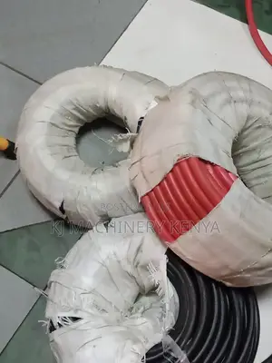 Black, Blue and Red Compressor Pipe