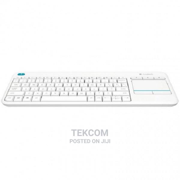 Logitech Wireless Keyboard With Touchpad Plus White