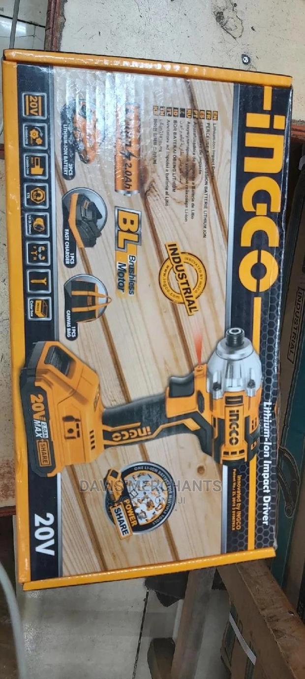 Ingco 20V Cordless Drill With Impact Hummer - thumbnail 3