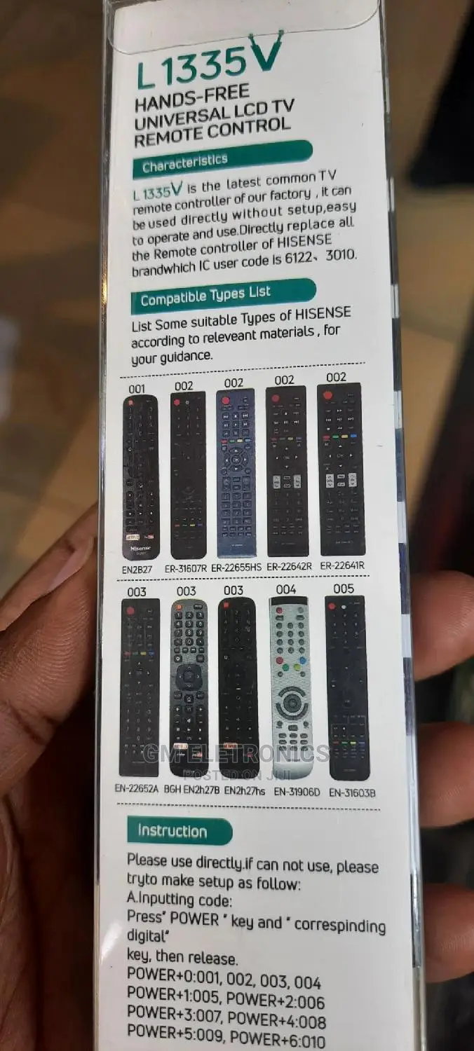 Universal Remote for Hisense Smart Tv.