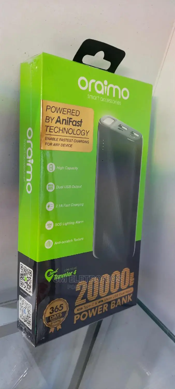 Oraimo 20000mah Portable Powerbank.