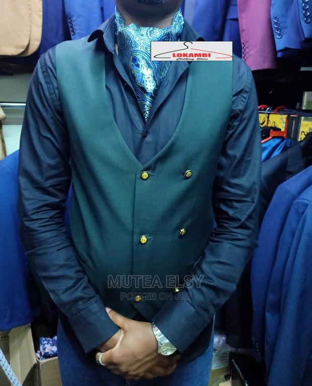 Green Parliament Blue Ascot Ties . - main view