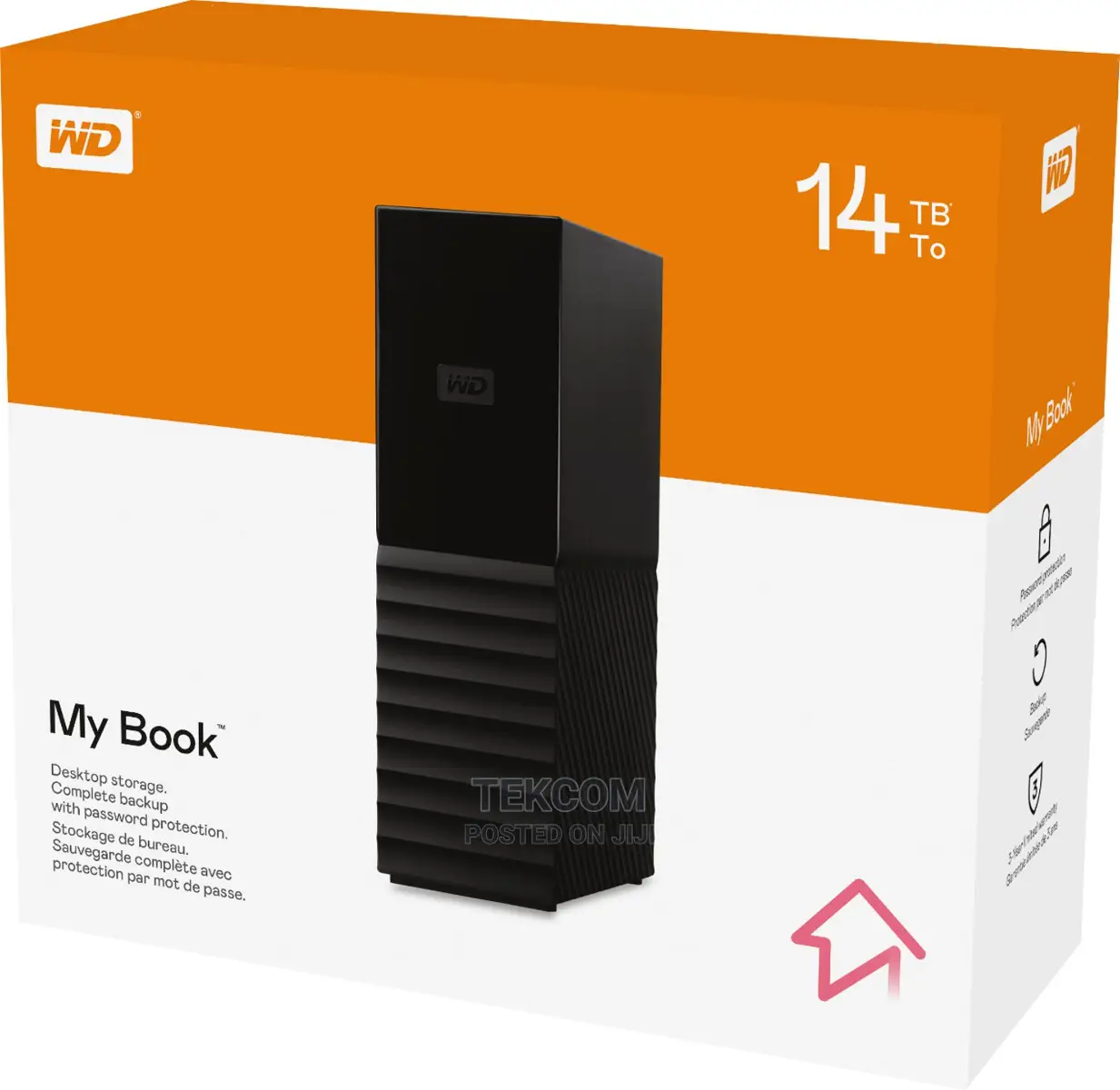 WD 14TB My Book Desktop External Hard Drive, USB 3.0