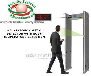 Walk-through Metal Detector With Temperature Detection