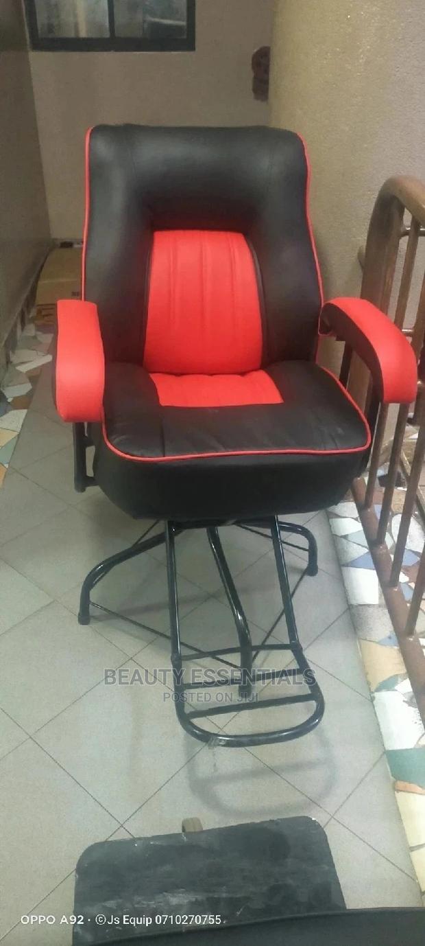 Simple Black Red Local Chair - main view