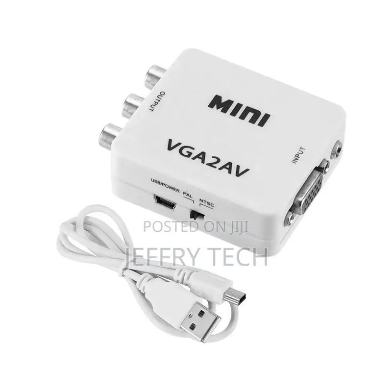 15pin VGA Female to 3pin 3 RCA AV Female 1080P Video Adapter
