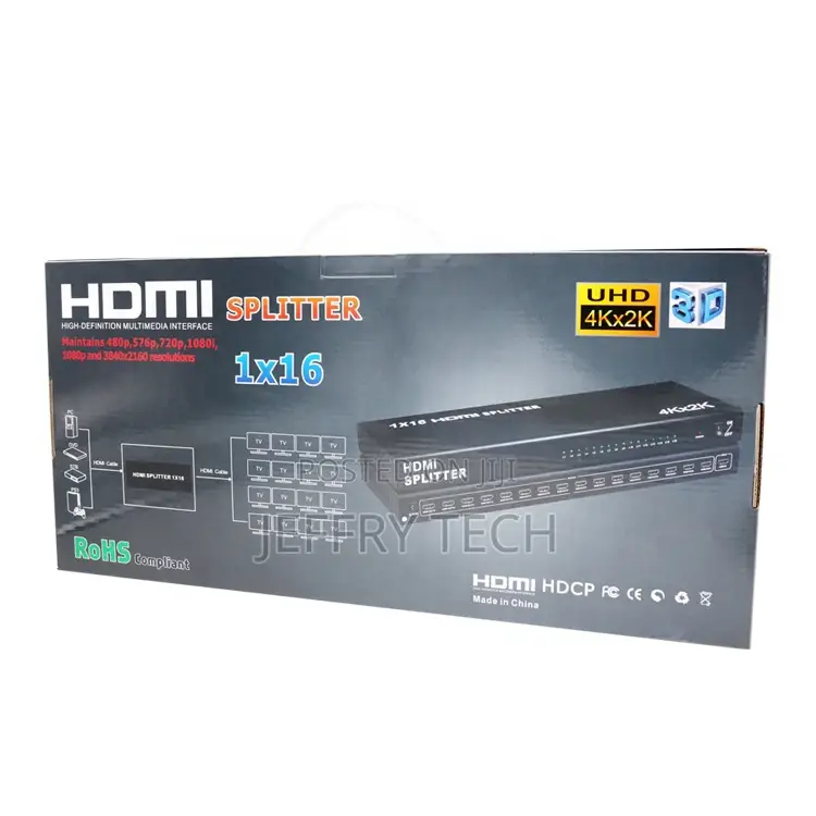4k*2k 16 Ports HDMI Splitter 1x16 1080P 3D Full HD 1 In 16 O