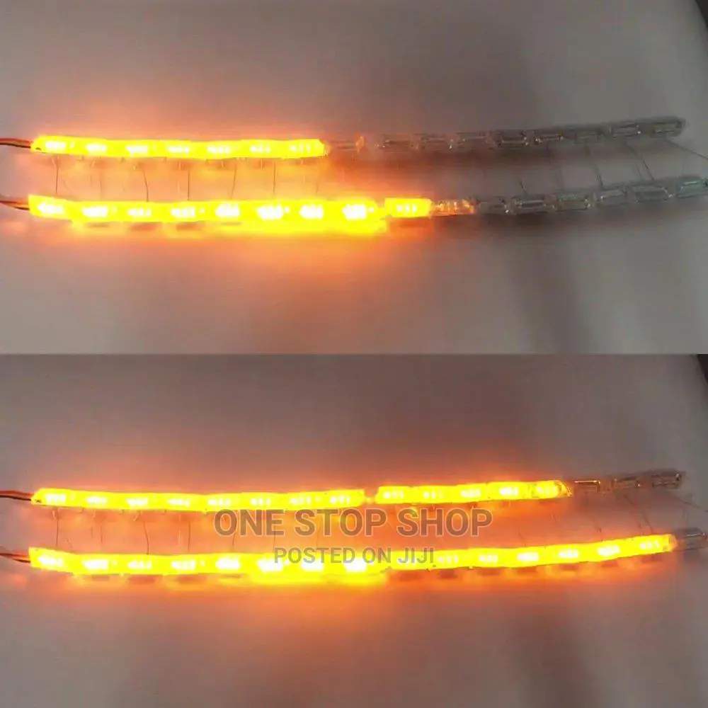 2pcs Flexible Crystal DRL LED Light Strip