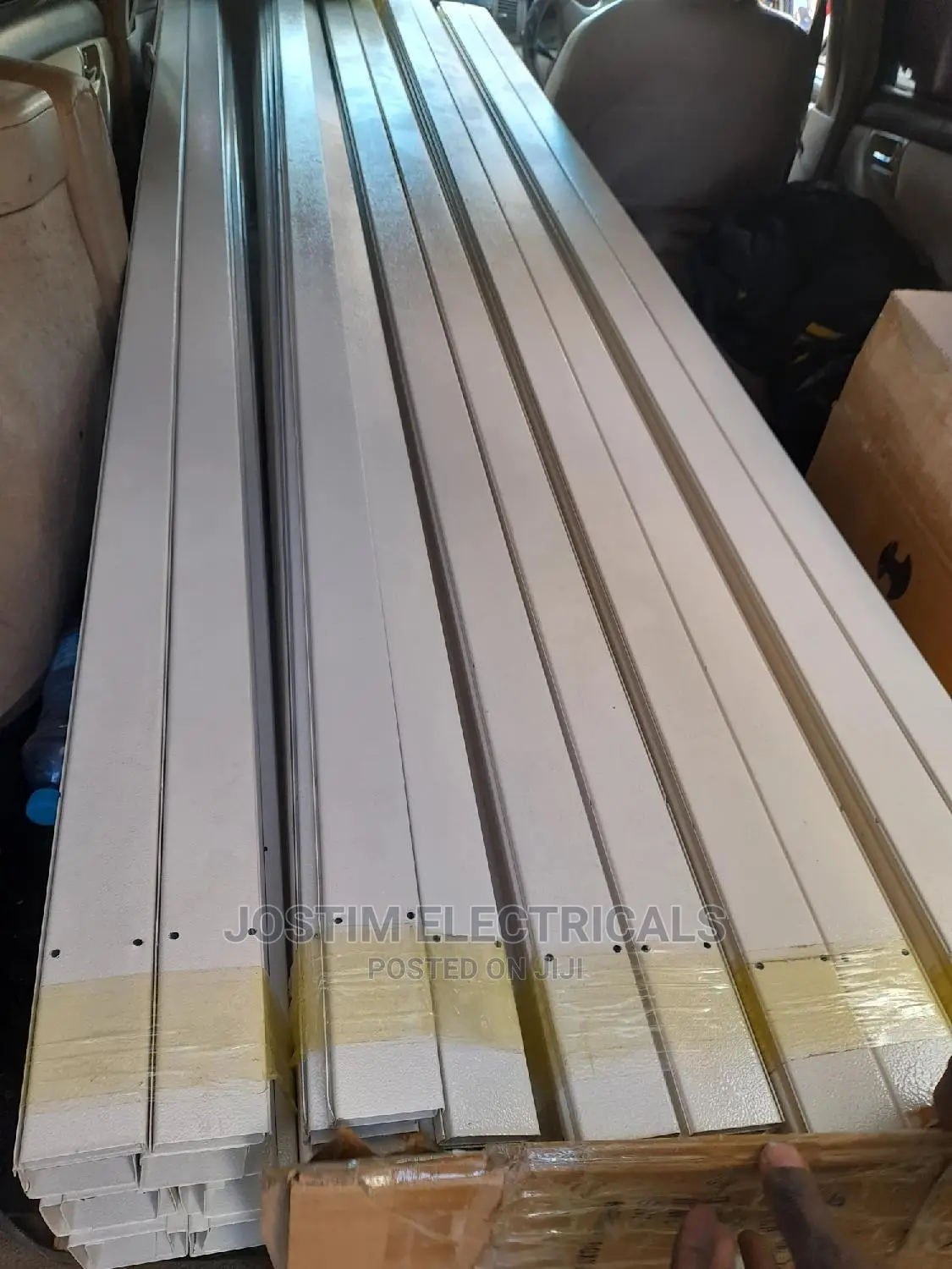 50 by 50mm Powder Coated Trunking