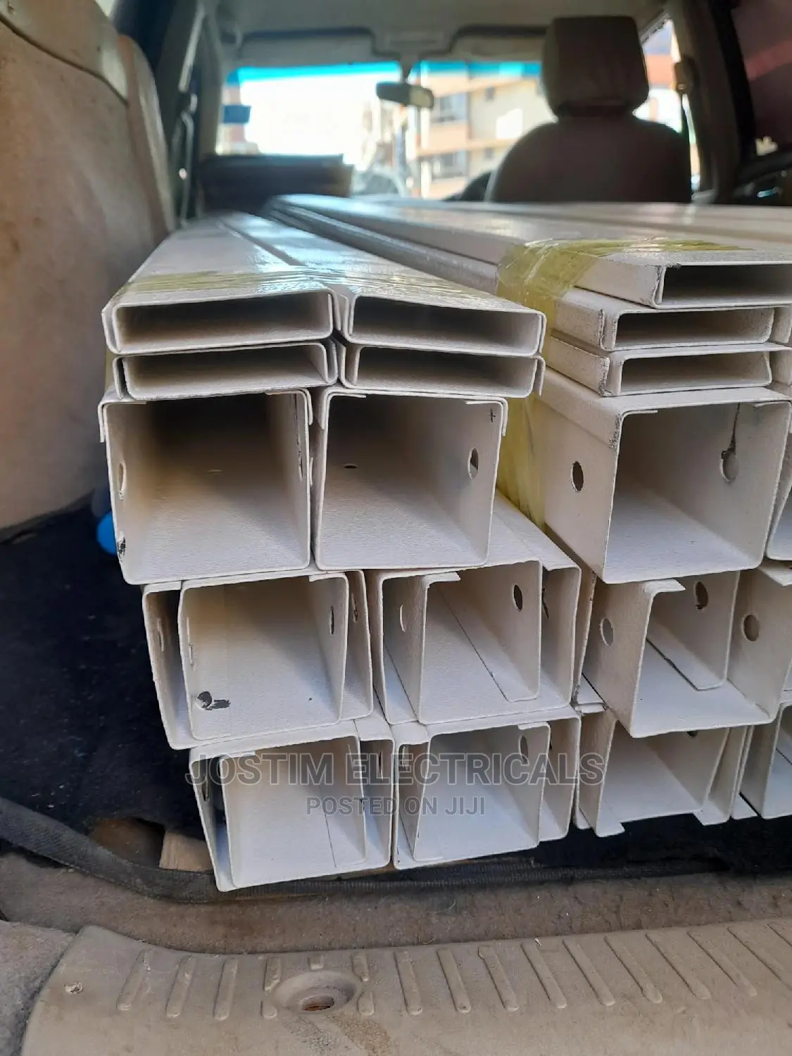 50 by 50mm Powder Coated Trunking