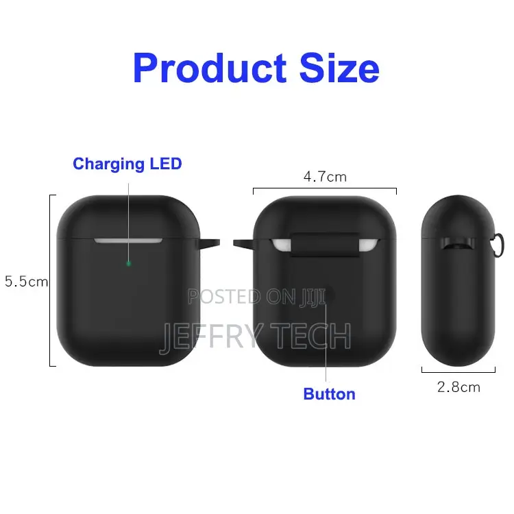 Soft Silicone Cover Case For Apple Air-pods Accessories, Pr