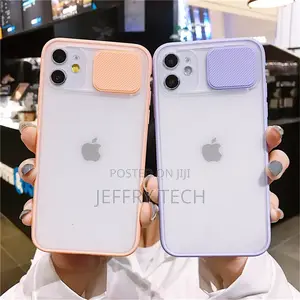 For I Phone12 Cases New Lens Slide Camera Protective Soft TP