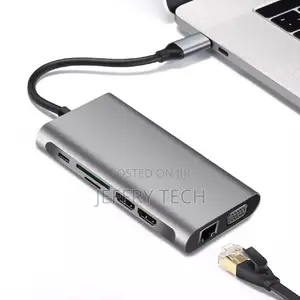 Docking Station 11 in 1 USB C Hub 3.0 With HD-MI+VGA+3.5mm+U