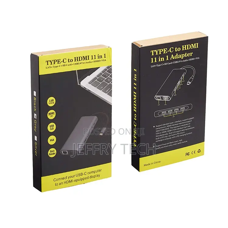 Docking Station 11 in 1 USB C Hub 3.0 With HD-MI+VGA+3.5mm+U
