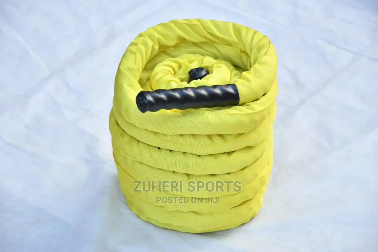 Battle Rope 15 Meters Yellow With Protective Layer