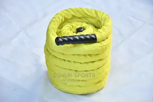 Battle Rope 15 Meters Yellow With Protective Layer