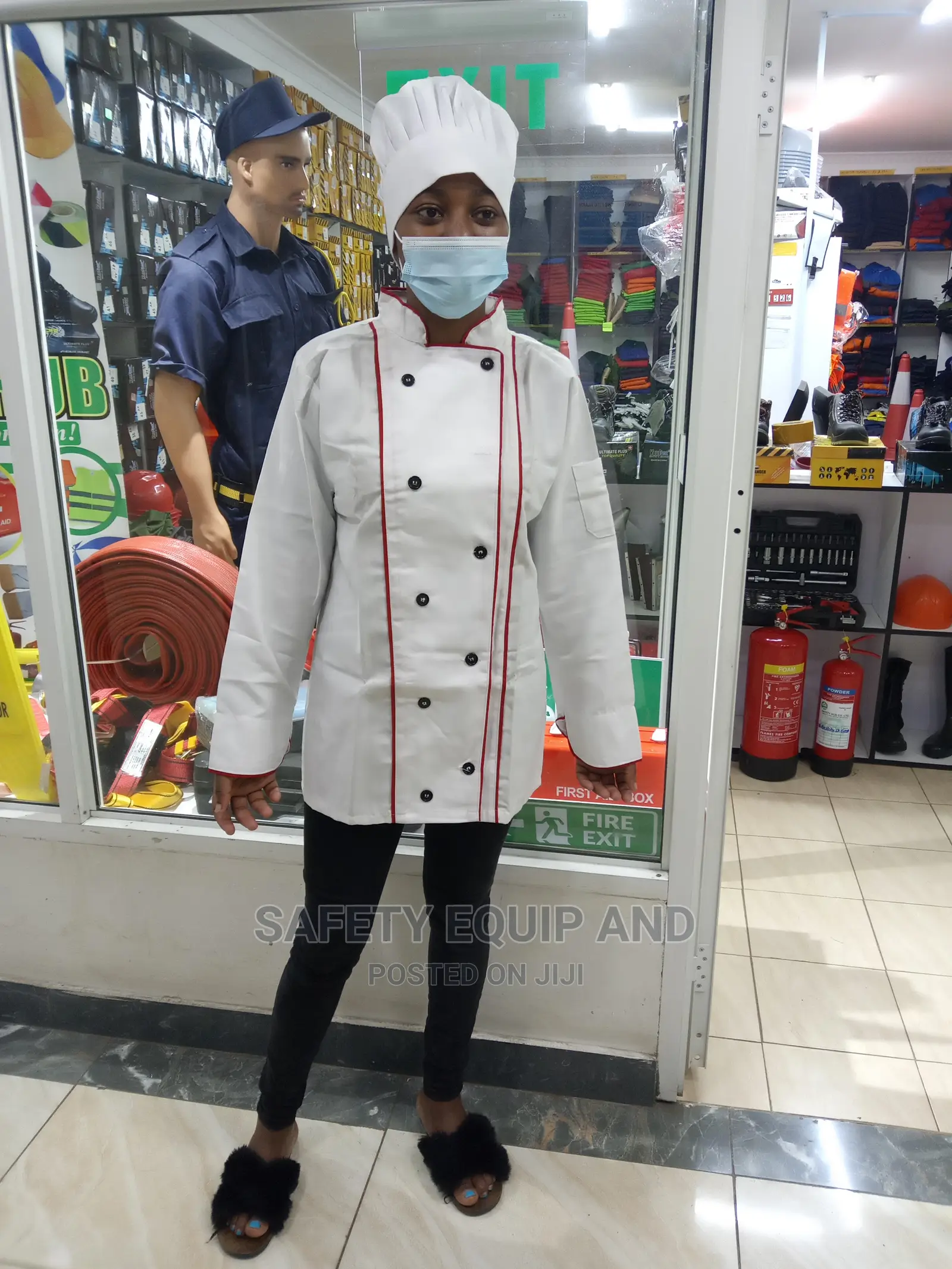Waiter's Jacket With Black Buttons