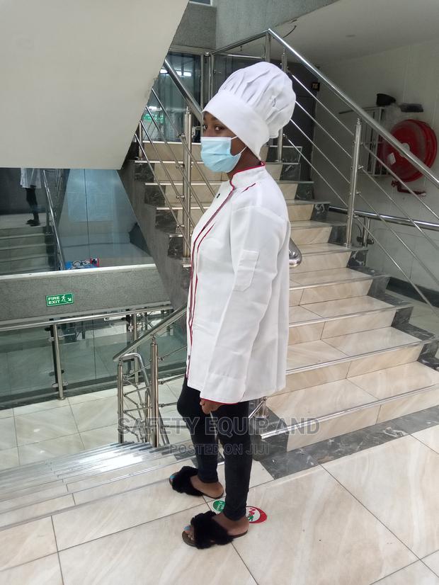 Chef Jackets Available Double Breasted Red Piping - main view