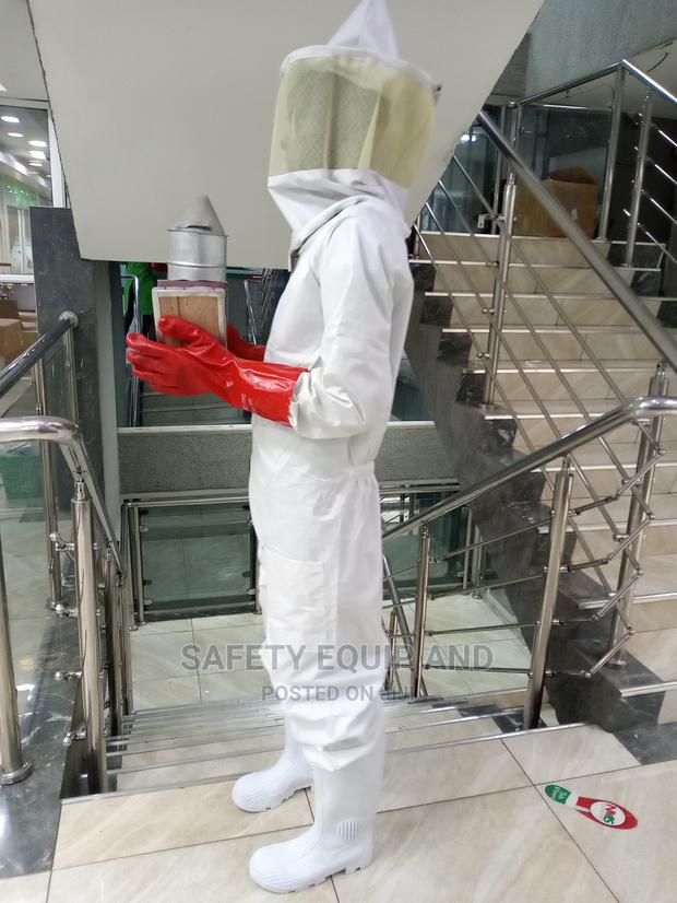 Bee Suits With Red Gloves and White Gumboots Available - main view