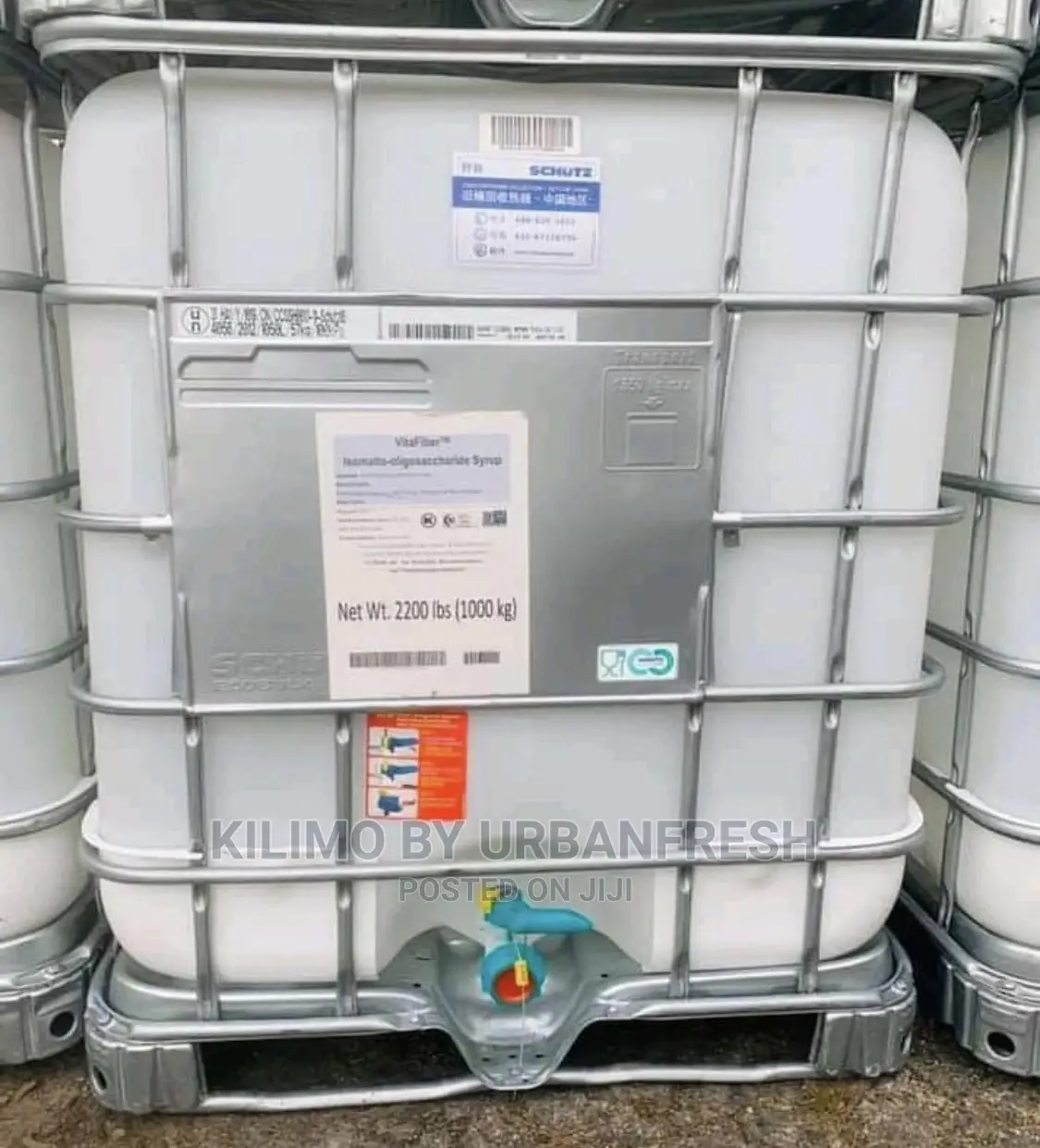 White Square IBC 1000ltrs Foodgrade Tanks