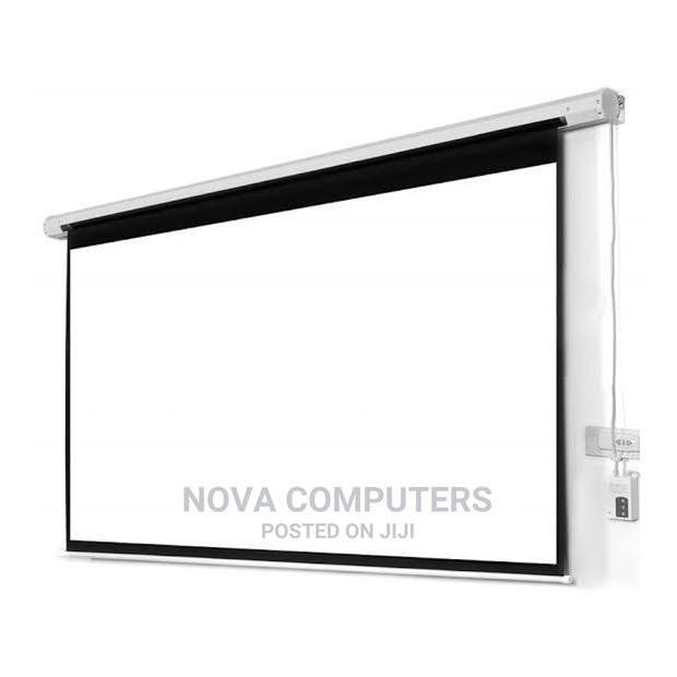 200×200 Electric Projector Screen - Lightwave - main view
