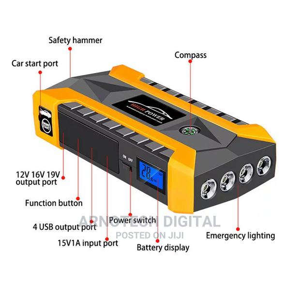 Multi_function Jump Starter Kit + Air Inflator - thumbnail 4